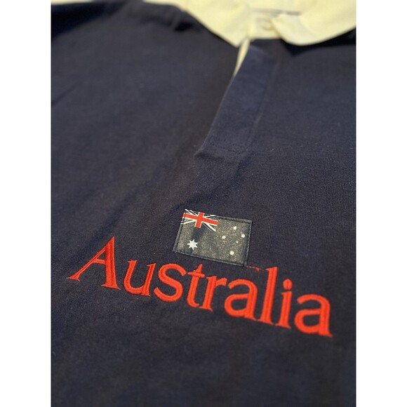 Vintage Columbia Knit Australia Rugby Jersey Shirt Size Large Portland Oregon - Picture 2 of 6
